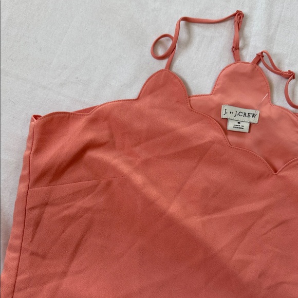 J Crew Coral Scallop Tank Top - Picture 6 of 6